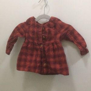 Cat and Jack button up long sleeve shirt 12M